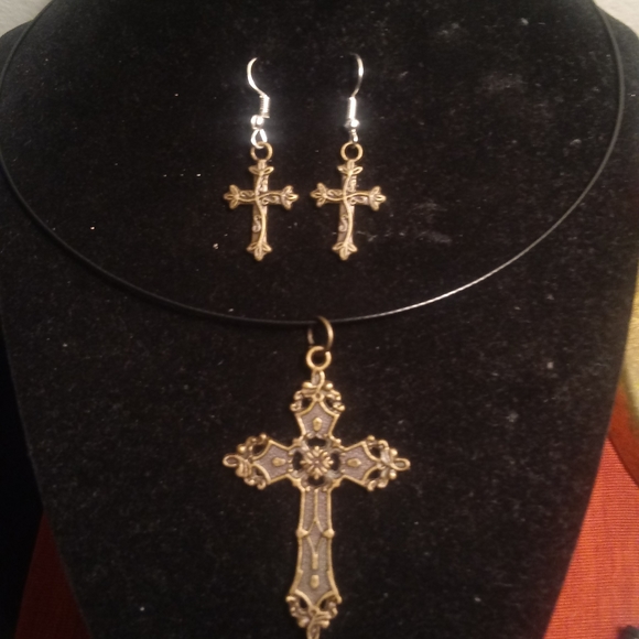 🇪🇹BUY 1 GET 1 FREE EVERYTHING🇪STEAMPUNK CROSS - Picture 3 of 4